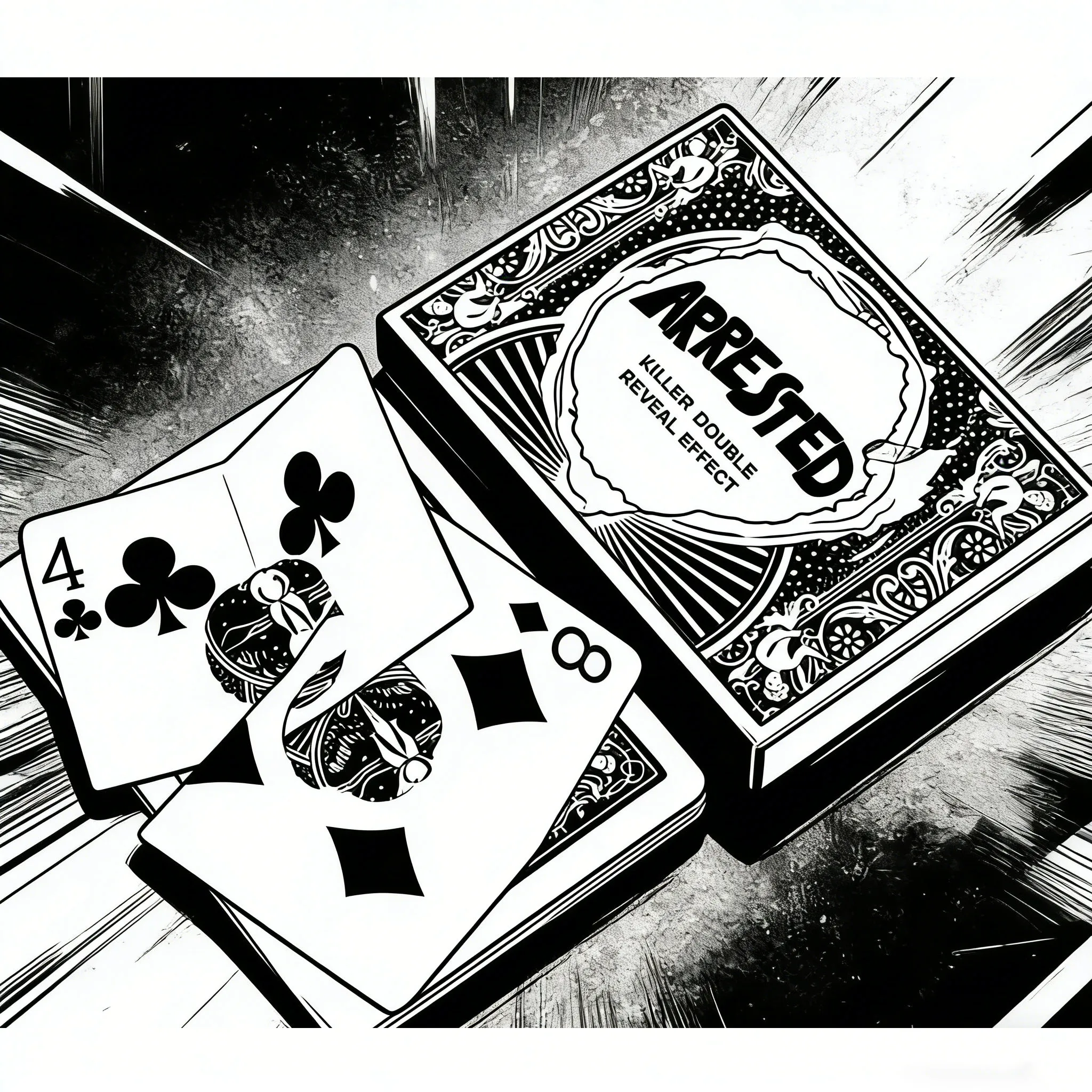 Arrested By Adrian Vega Poker Card Magic Trick Escape Instant Release Close Up Stage Illusion Gimmick Props Mentalism