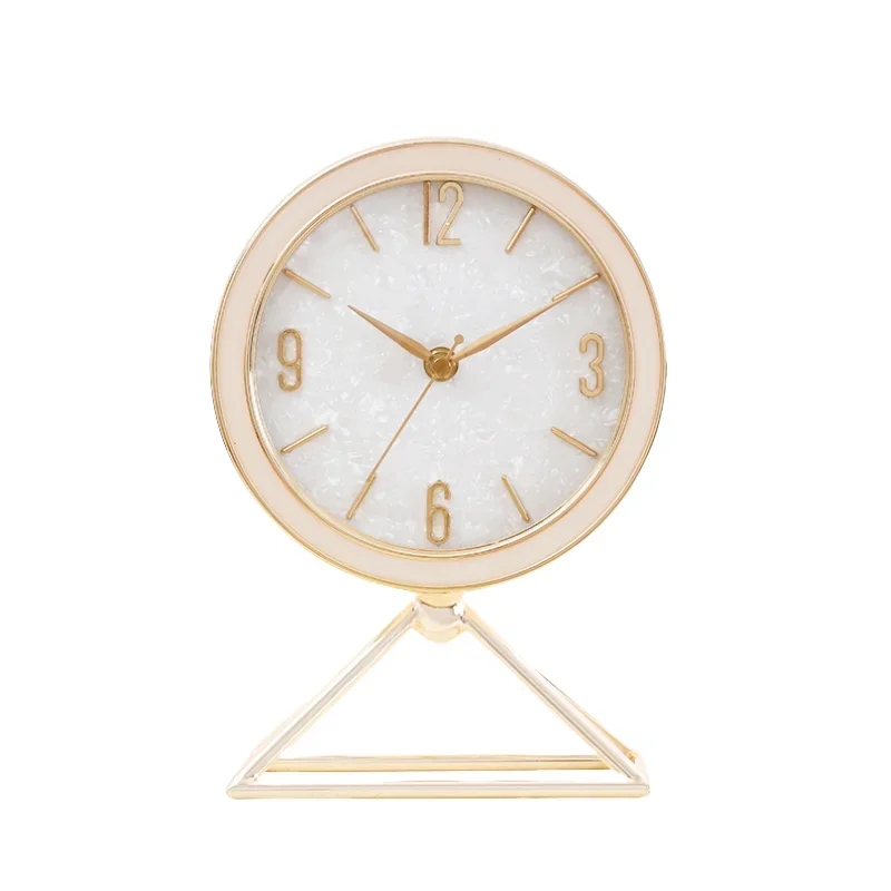 

Elegant Modern Minimalist Table Clock with Silent Metal Pendulum for Living Room Decor Настольные Часы 탁상용 시계 Horloge часы