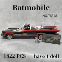 2025 New The Classic TV Series Bat Car Building Blocks Mobile Car Model Bricks Toys For Children Boys Birthday Christmas Gifts