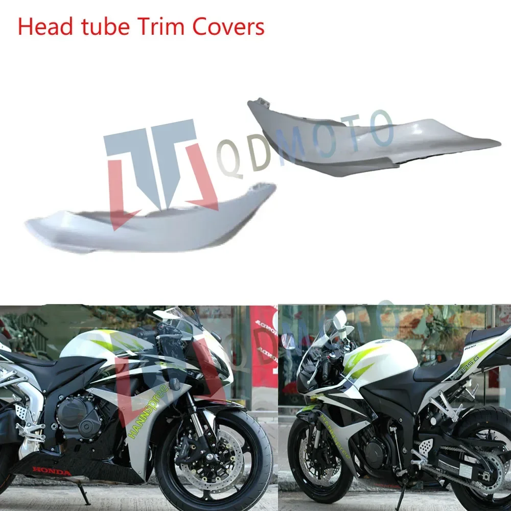 

For HONDA CBR600RR F5 2007 2008 2009 Motorcycle Unpainted Head Tube Trim Covers ABS Injection Fairings Accessories