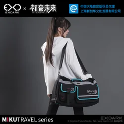 bandai Anime Hatsune Miku Figure high-capacity Travel series Backpack Multi functional fitness bag Cosplay props bag Gifts