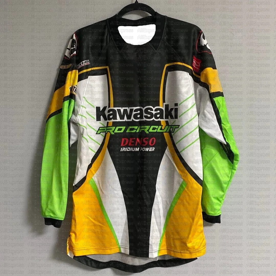 

2025 New Spring Autumn Kawasaki Motorcycle Racing Team Long Sleeve T-shirt Unisex Tee Shirt Sports Top for Men Women Children
