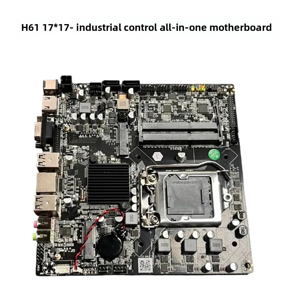 H61 LGA1155 Mini ITX Computer Motherboard 17 * 17 Industrial Control Computer D3 Memory All in One Motherboard