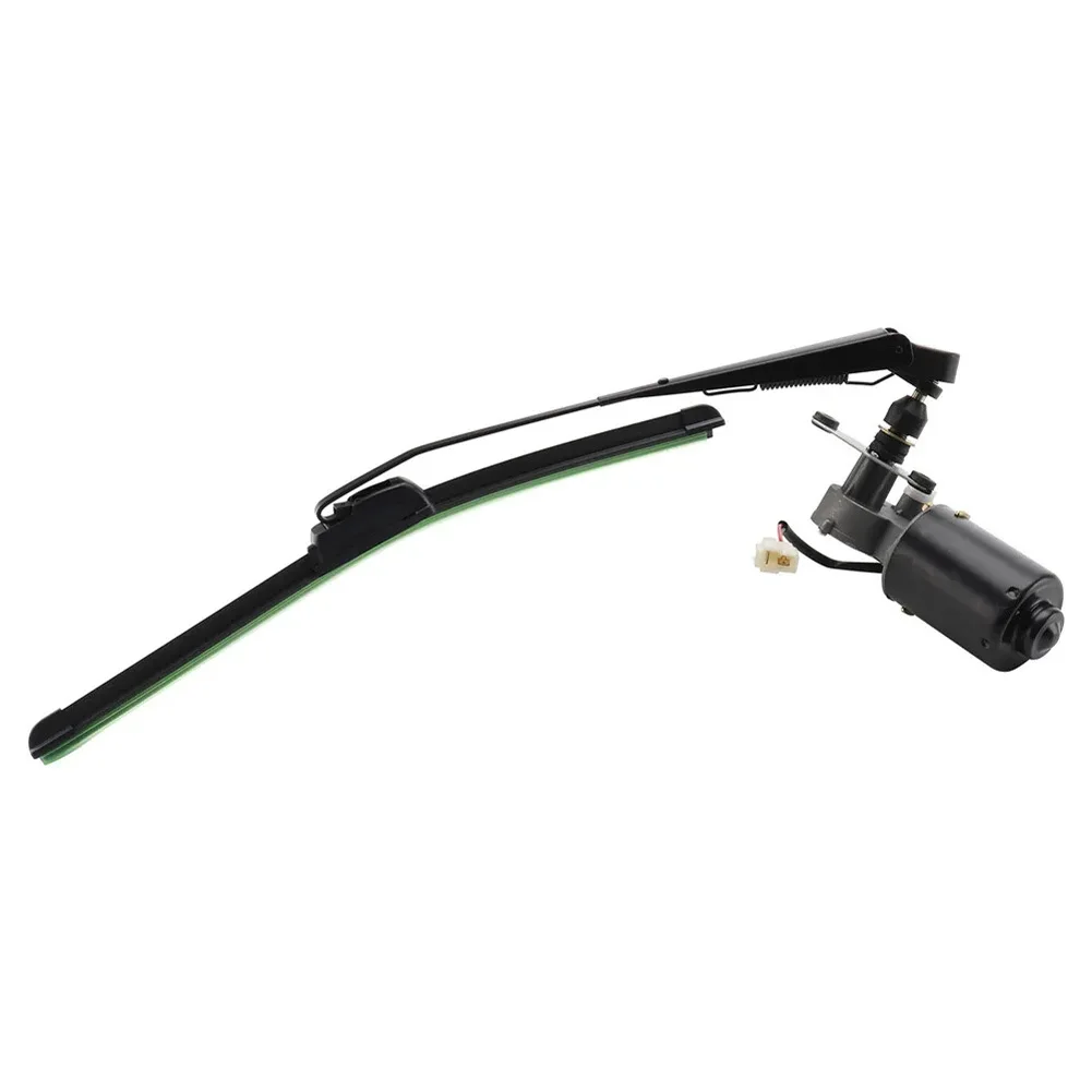 Electric UTV Windshield Wiper Kit 12V Universal Power Wiper Assembly With 90° Wipe Sweeping Design For ATV Golf Cart Vehicles