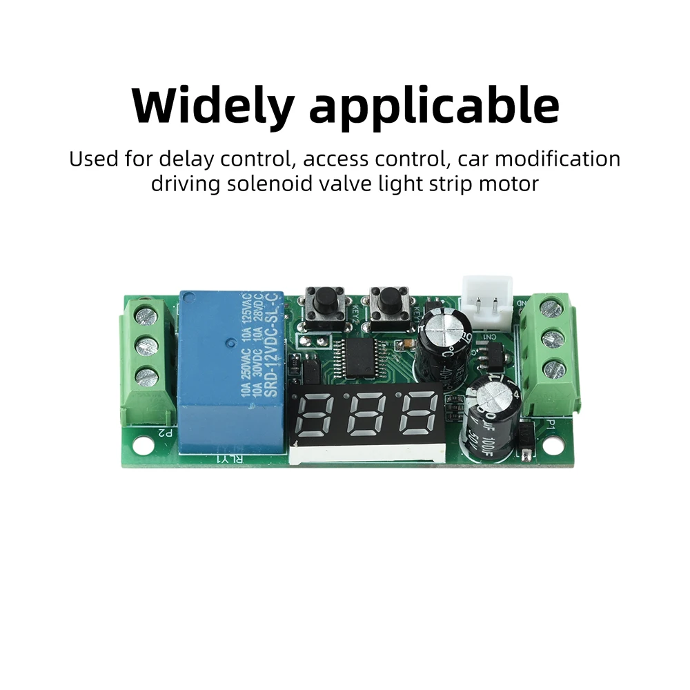 DC 5V/12V/24V Zeitrelais-Trigger Countdown-Timer LED-Anzeige mit Tastensteuerung – Detail 7