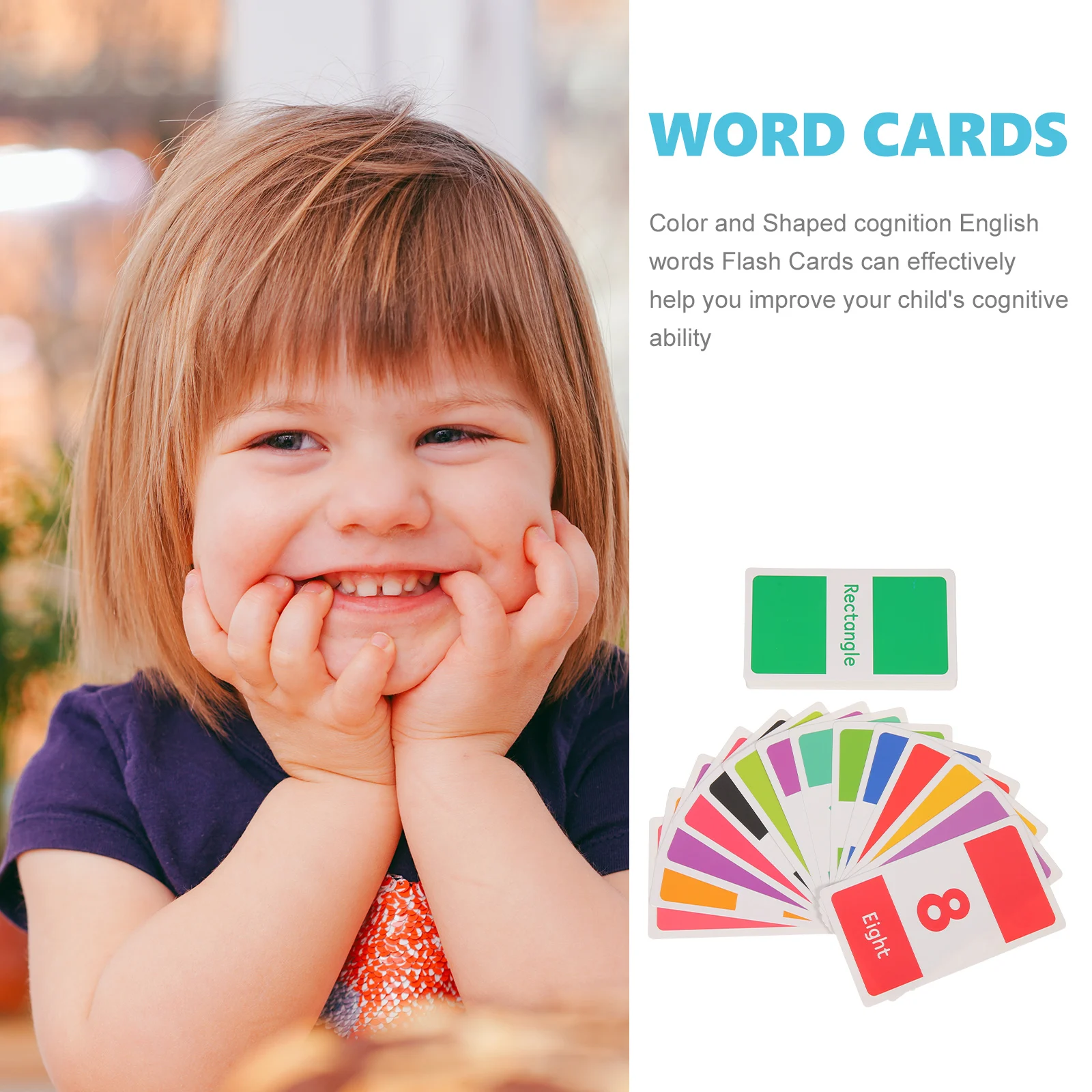 

58 Pcs Early Education Flashcards for Kids Preschool Toddler Learning Toys Cartoon