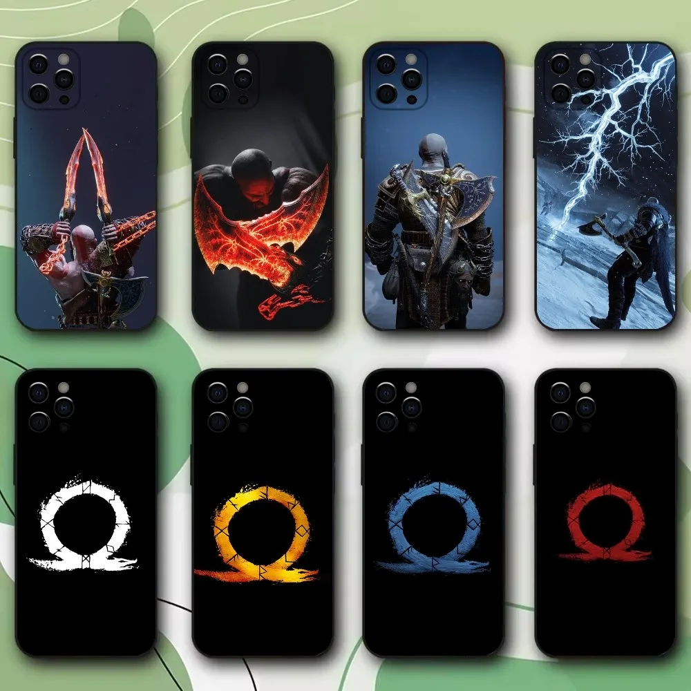 G-God of W-War Game Phone Case For iPhone 16,15,14,13,12,11,Pro,X,XS,Max,XR,Plus,Mini Soft Black Cover