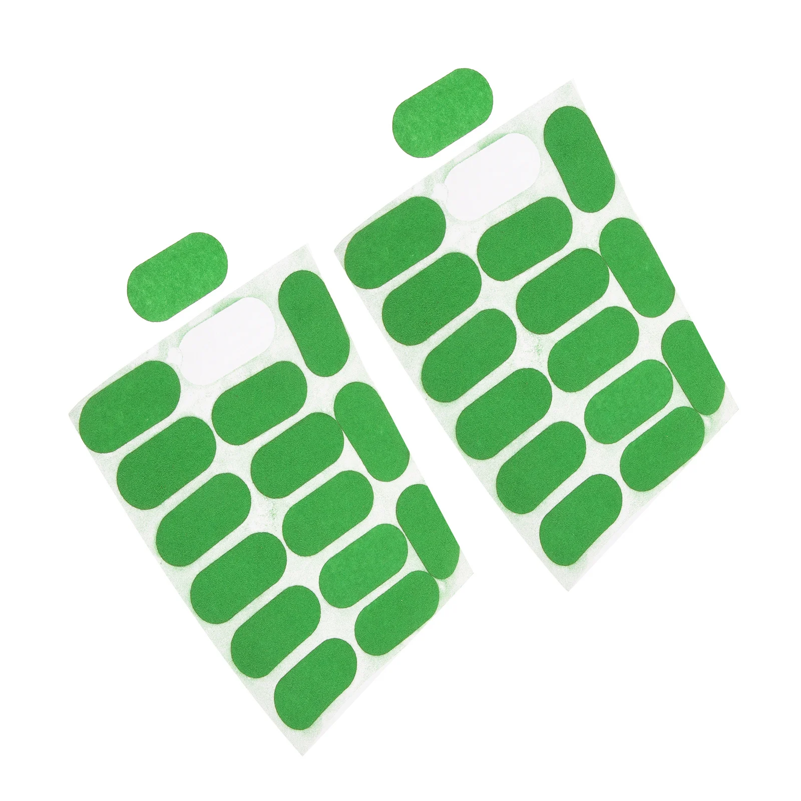 Adesivos de reparo de pano de bilhar, 2 folhas, 1.97x0.98 polegadas, verde, remendo de reparo de mesa de sinuca, acessórios de reparo de mesa de sinuca