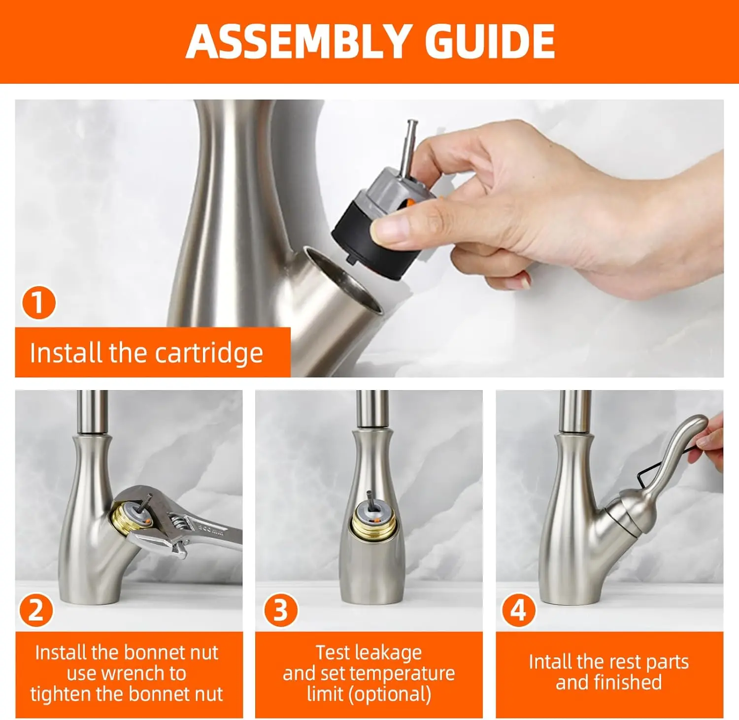 RP50587 Replacement Cartridge Valve for Delta DST Faucets - Includes RP51503 Bonnet Nut, Easy Install