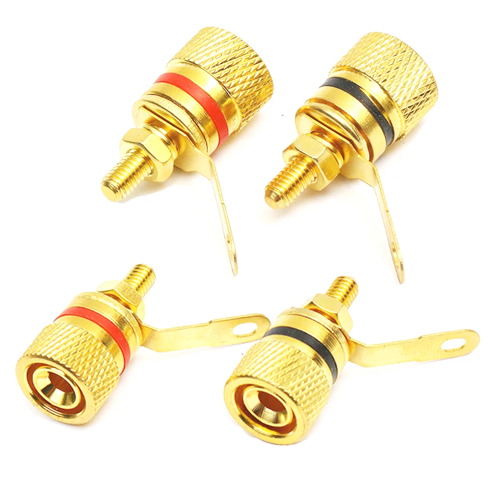 Gold Plated 4mm Banana Connector 4MM Banana Female Jack Binding Post Socket Audio Horn Power Loudspeaker Amplifier Jack Terminal