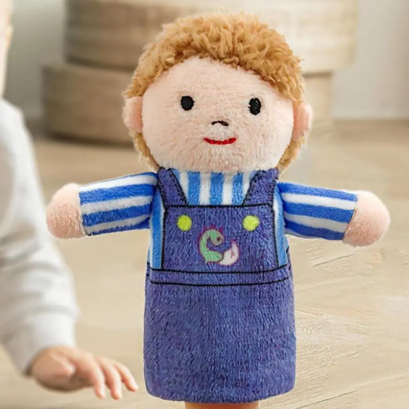 Burattini da dito per bambini Burattini da dito a mano carini Giocattoli da dito per bambini Famiglia Burattini da dito Giocattoli Morbidi figure di peluche Giocattolo per