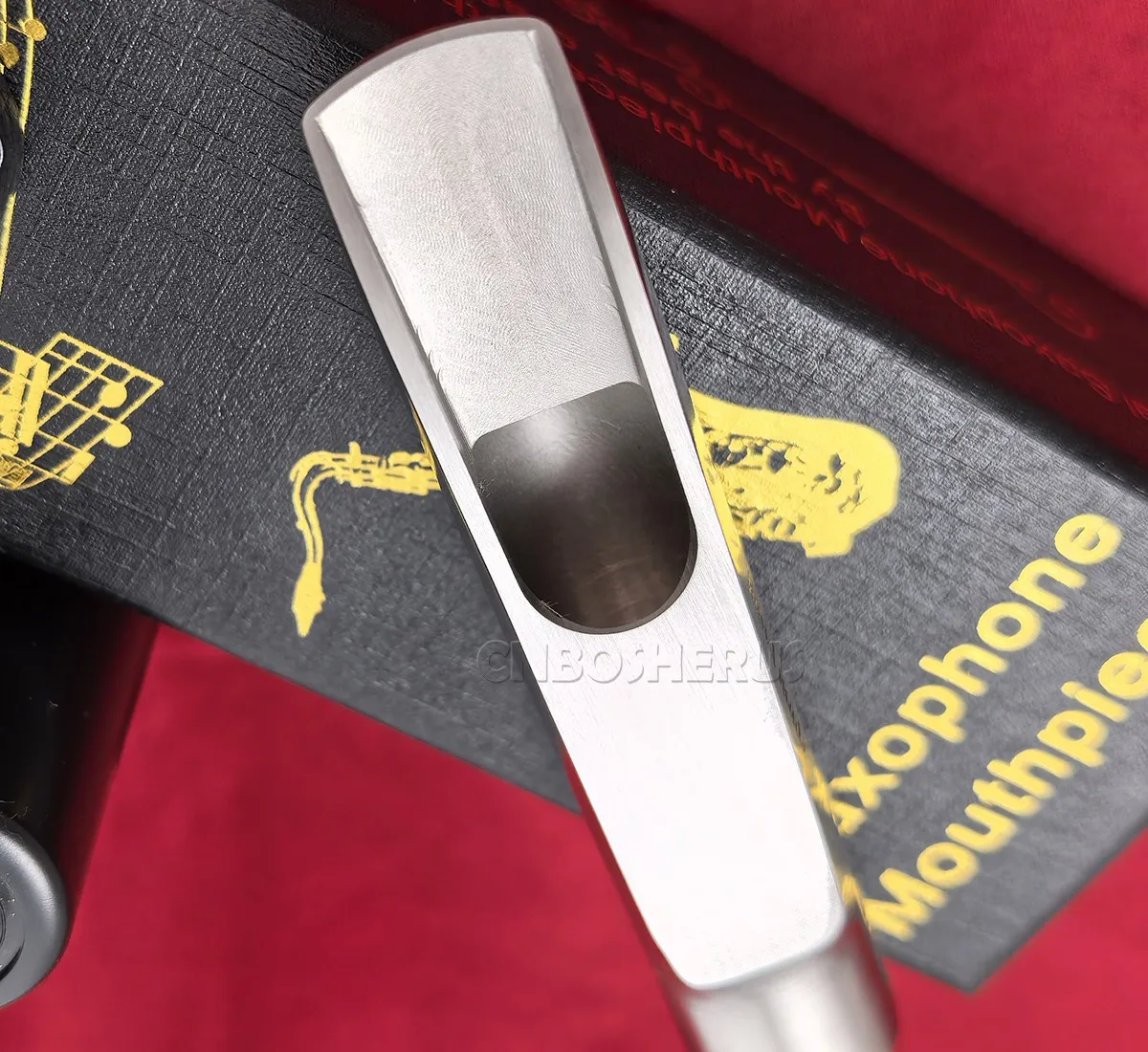 high quality customized Stainless steel Alto Saxophone Mouthpiece Ligature & Cap 7#