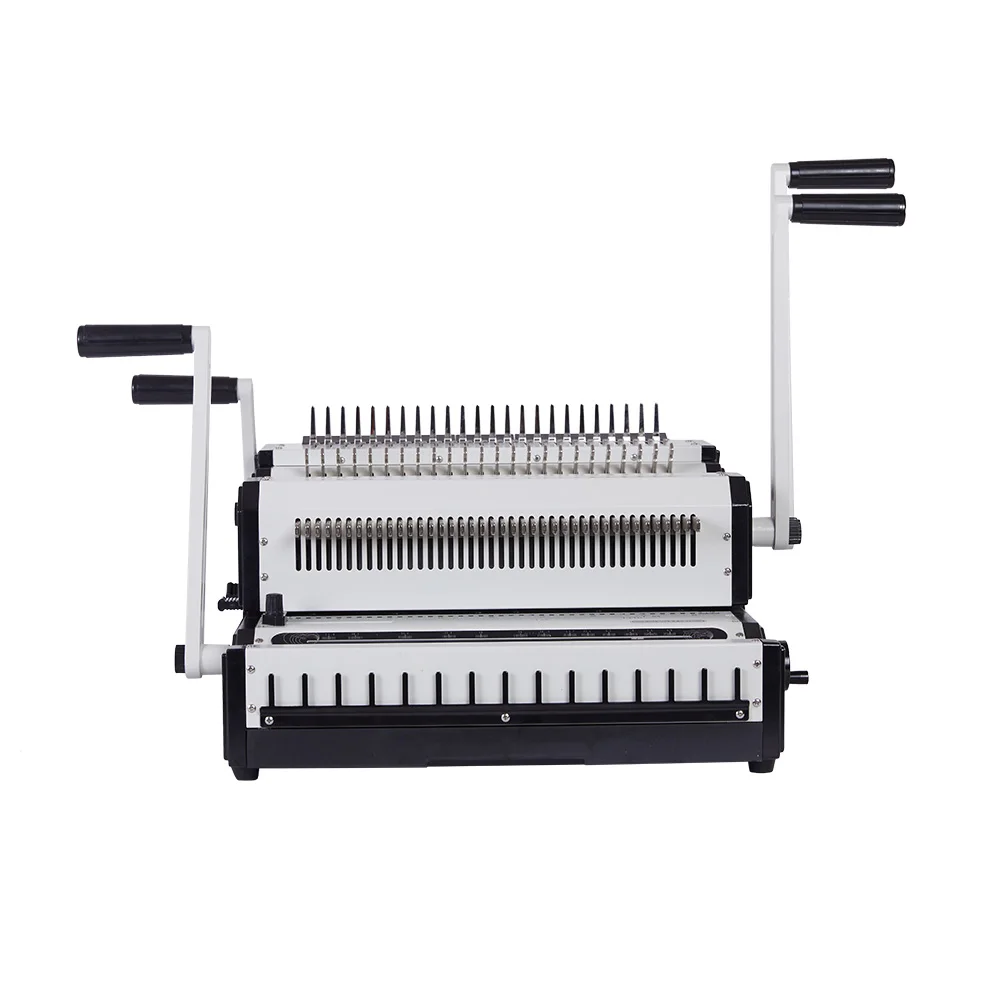 CW2500A 25 Sheets Easy Bind Multi-functional 2 in 1 Spiral Coil and Double Wire Binding Machine for Office