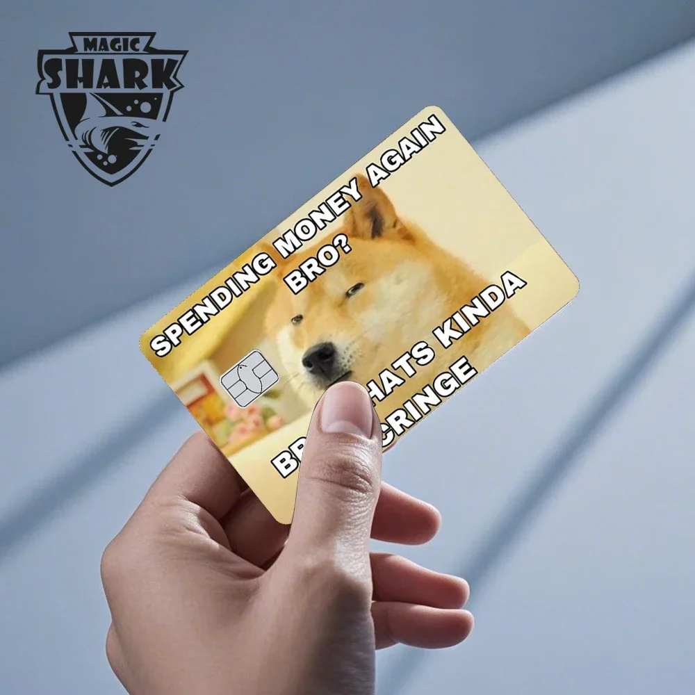 100% New Fashion Cartoon Duck Dog Rabbit Anime Meme Cover Sticker Film Skin for Bank Debit Credit Card