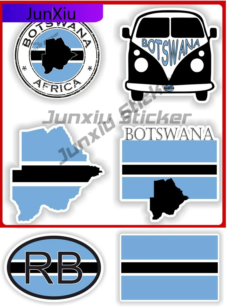 

Botswana Flag Vinyl Decals A Set Of Six Pieces Stickers Decals Motorcycle Stickers Scratch Cover Sticker For Car Bumper Moto Suv