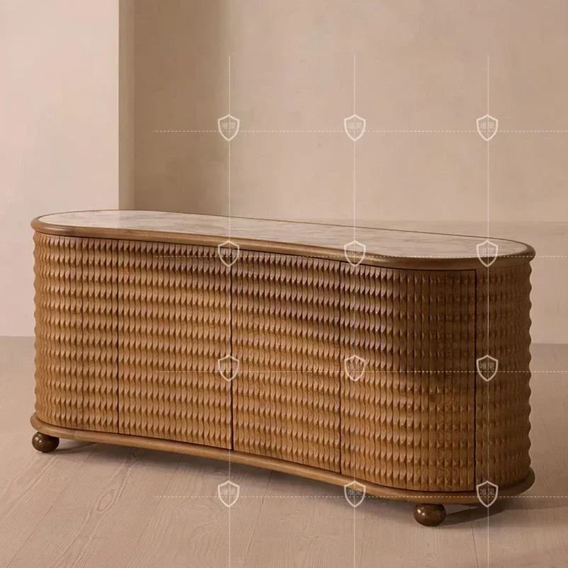 

Тумба-шкаф из массива дерева в средневековом стиле, ретро-тумба во французском стиле