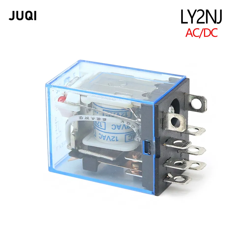 1pcs General Purpose LY2NJ HH62P Electronic Micro Electromagnetic Relay LED Lamp 10A 8 Pins Coil DPDT DC12V 24V AC110V 220V