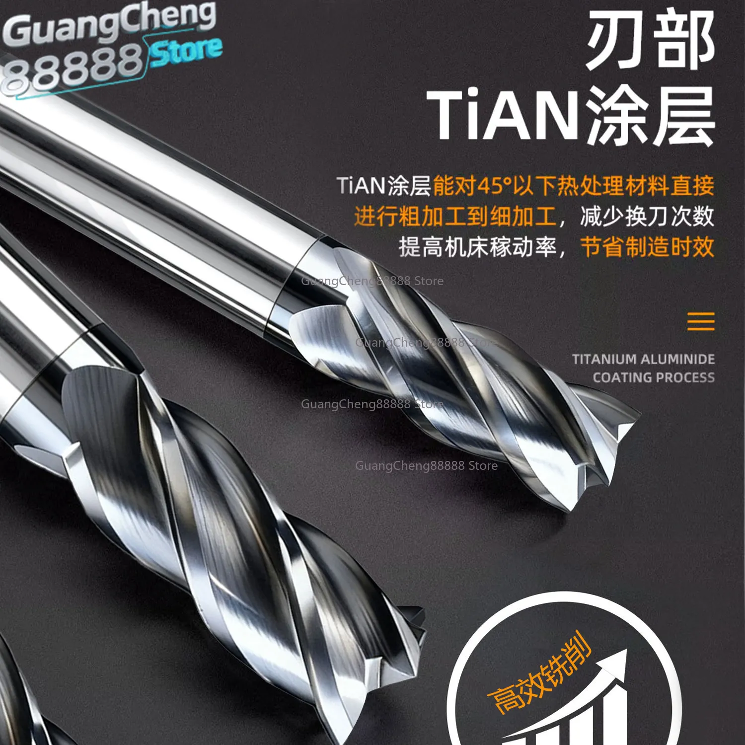 Shendong 60 Degree Tungsten Steel Milling Cutter 4 Edge High Rigidity Alloy Cnc Numerical Control Milling Cutter
