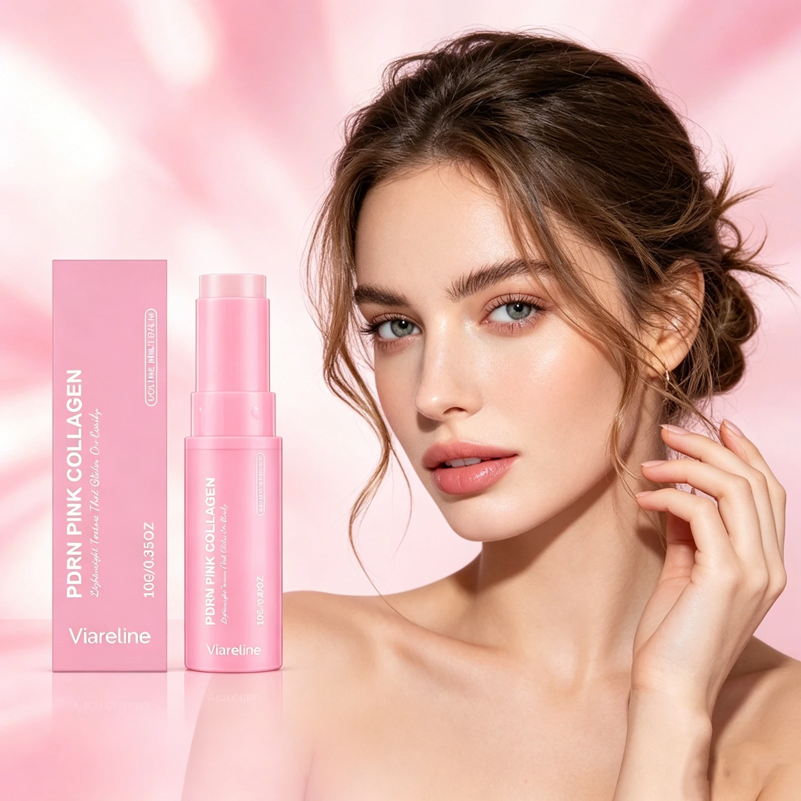Barra de Crema Facial Hidratante Multiefectos con Colágeno, Rellena, Ilumina, Suaviza, Prepara la Piel para el Maquillaje, Bálsamo Nutritivo en Barra