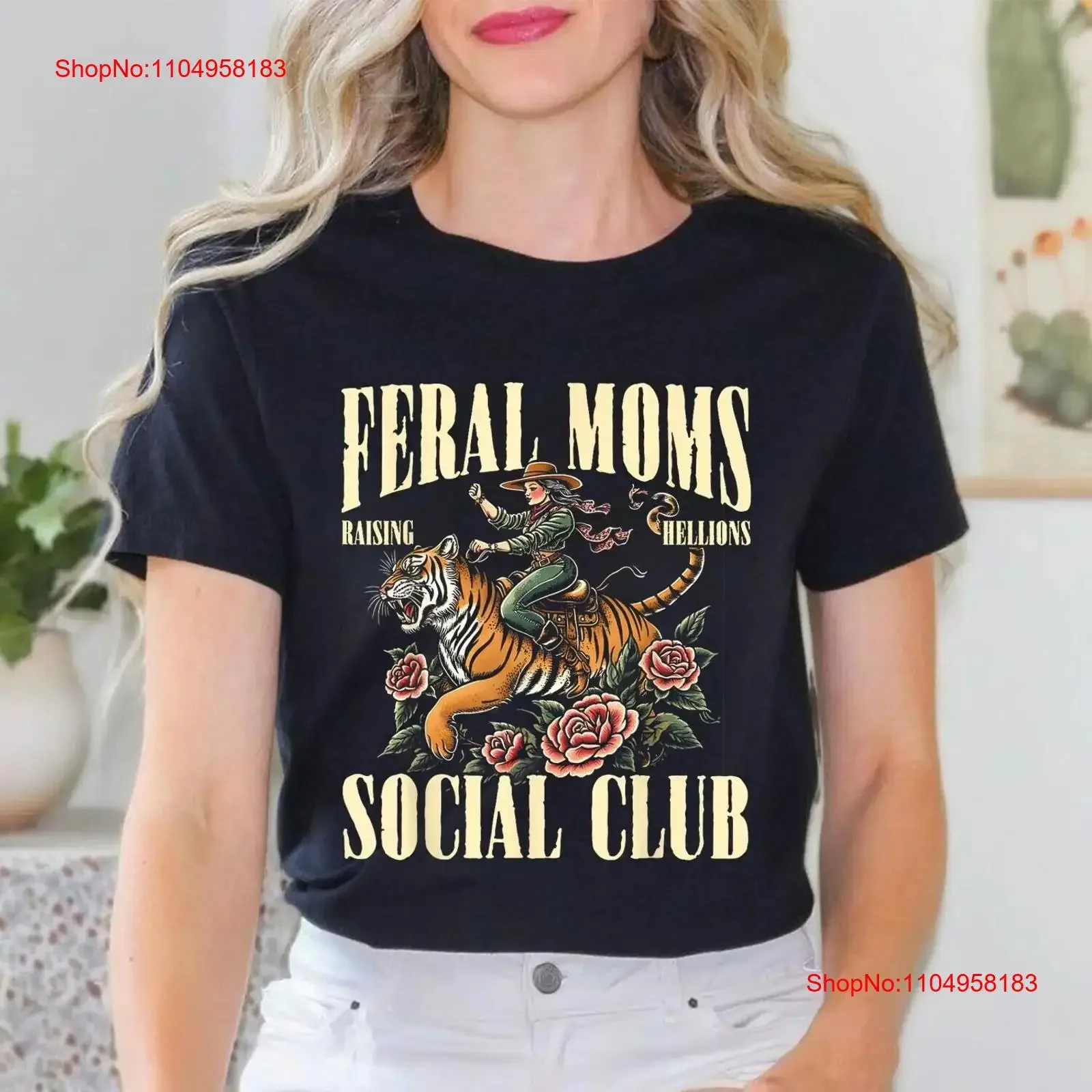 

Футболка Feral Moms Social Club, винтажная модная одежда для мам, винтажная стильная дизайнерская одежда, топ для повседневной носки