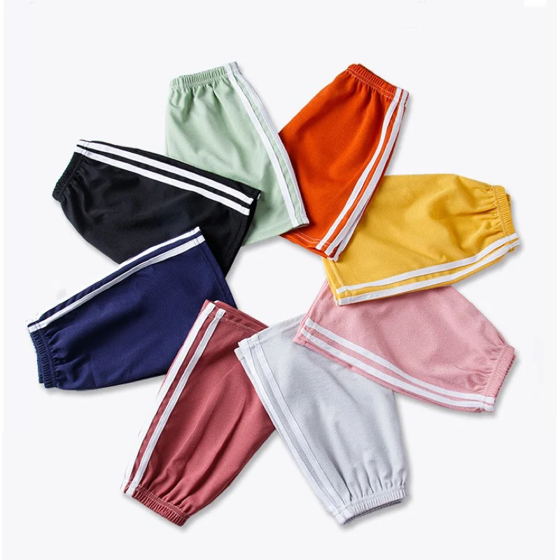 1pcs Summer Boys Shorts Girls Solid Color Beach Shorts Kids Baby Casual Pant Children Short Pants Sport Clothing Outwear