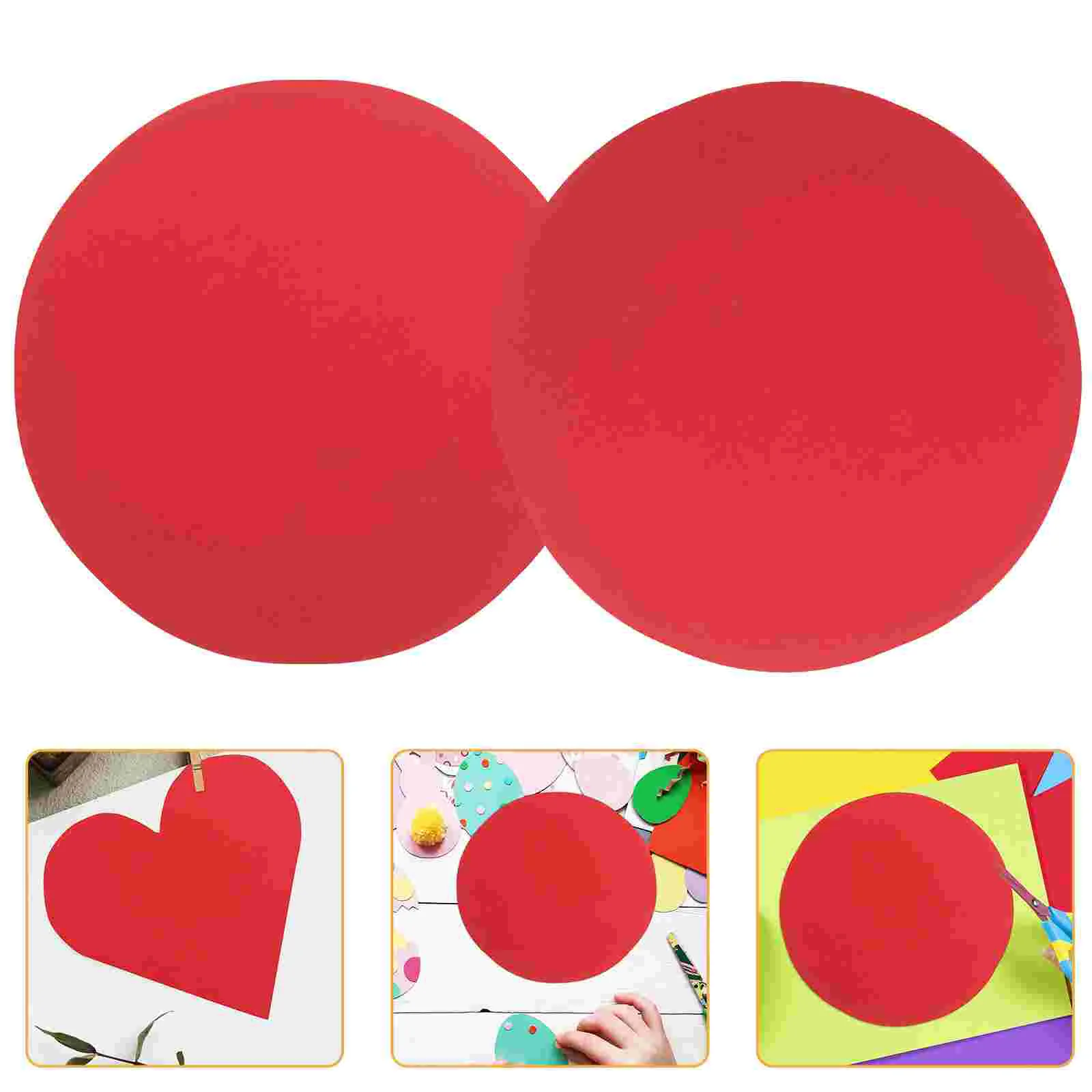 20 Pcs Round Cardboard Paper Calligraphy Thick Painting Drawing for Kids Artists