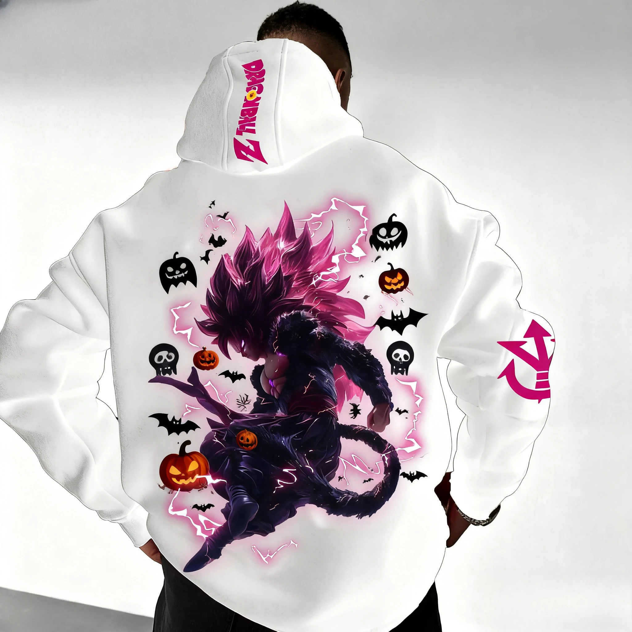 

Dragon Ball Halloween Dress Up Parent-Child Dress Up Autumn and Winter Japanese Hot Blood Anime Classic Character Hoodie popular