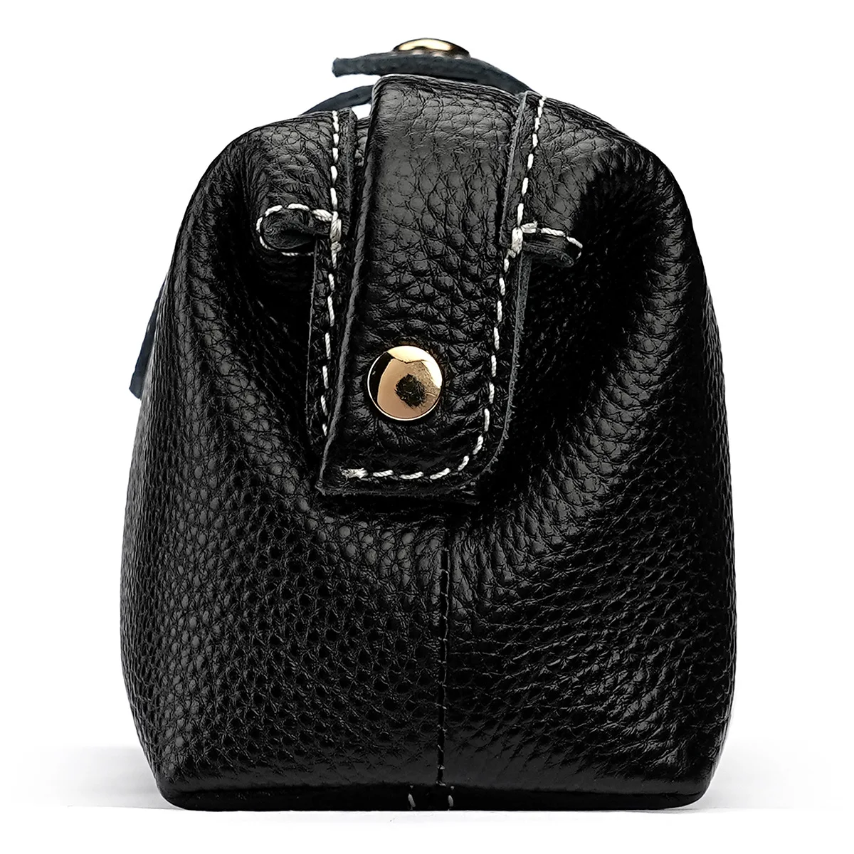Kosmetyczka podróżna z prawdziwej skóry, organizer do makijażu Lychee Grain 23x8x10cm, etui do przechowywania szminki do pielęgnacji skóry — zdjęcie produktu 5