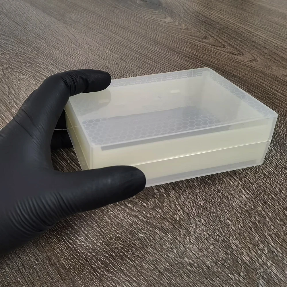 16 Pcs Beekeeping Tool 500g Honey Cassette Transparent Plastic Nest Honey Nest Honey Box Nest Removable Clean And Sanitary