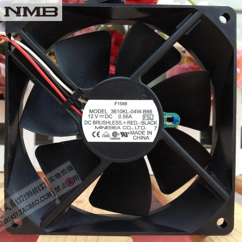 

Для NMB F1588 9025 9 см 12V 0.56A 3610KL-04W-B66 с функцией контроля температуры