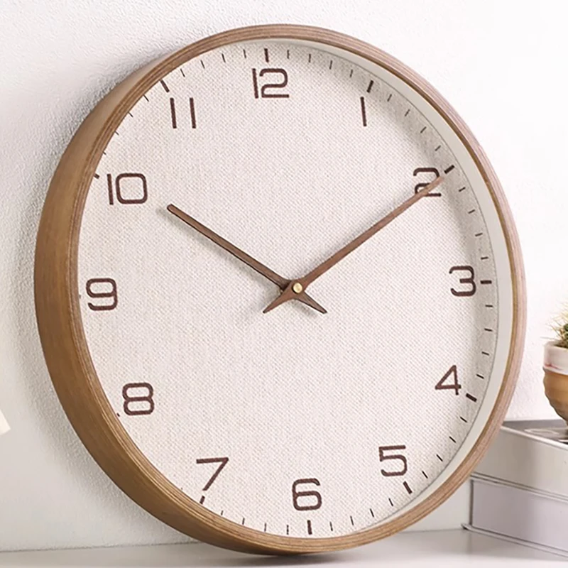 

Modern Wall Clocks Wall Living Room Home Clock Wall Hanging Bedroom Silent Wood Watch Interior House Deco Clock Luxury Stylish