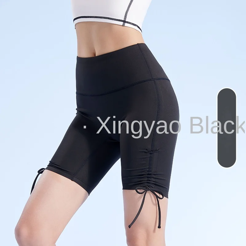 New Summer Skinny Nude Yoga Shorts Sports Fitness High Waist Five Points Yoga Pants