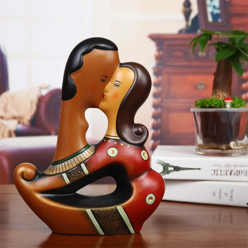 

Креативная абстрактная керамика, скульптура пары, украшения, скандинавский стиль, современное искусство, статуя, аксессуары