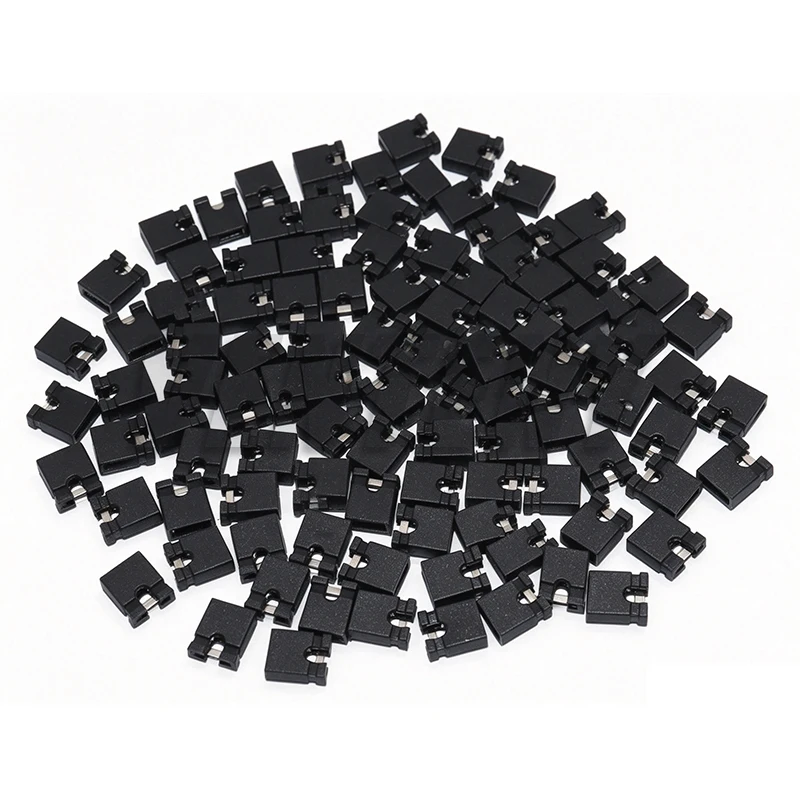 100PCS Pin Header Jumper Blocks Connector 2.54MM For 3 1/2 Hard Disk Drive CD/DVD Drive Motherboard and/or Expansion Card G25