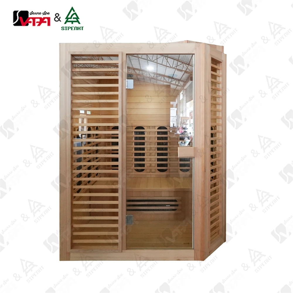 Vapasauna 4 Person Solid Wood Infrared Sauna Room With 1 Year Warranty New Style Fashion Home For Sale