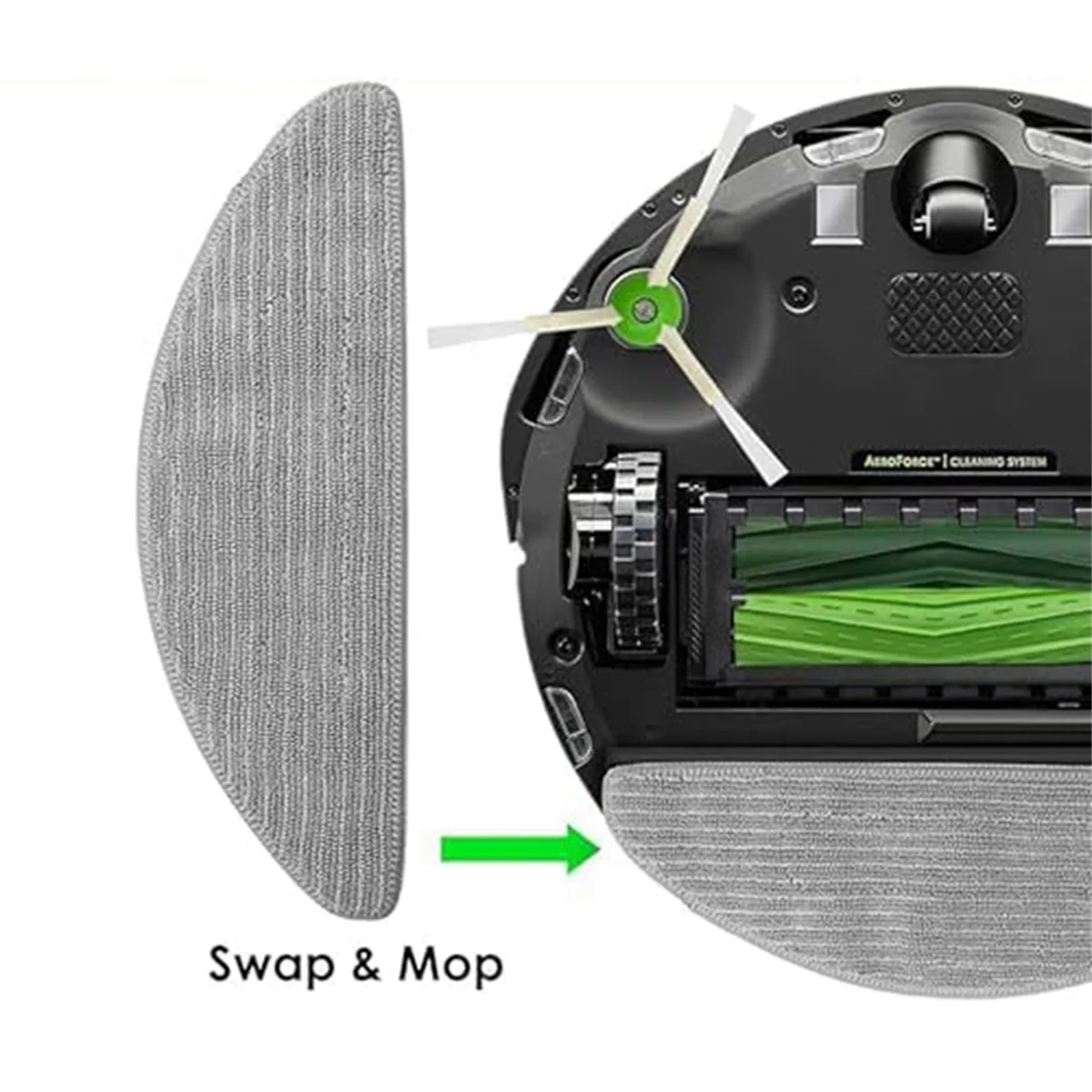 Substituição Mop Panos para iRobot Roomba Combo, Almofadas, Trapos para I5, I5 +,J5, J5 + Aspirador de pó, Peças sobressalentes