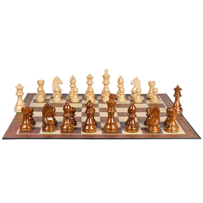 

German Knight Staunton Chessmen 34 Pieces/Set Heavy Chess Set Backgammon Indoor Entertainment Kids Puzzle Game Birthday Toy Gift