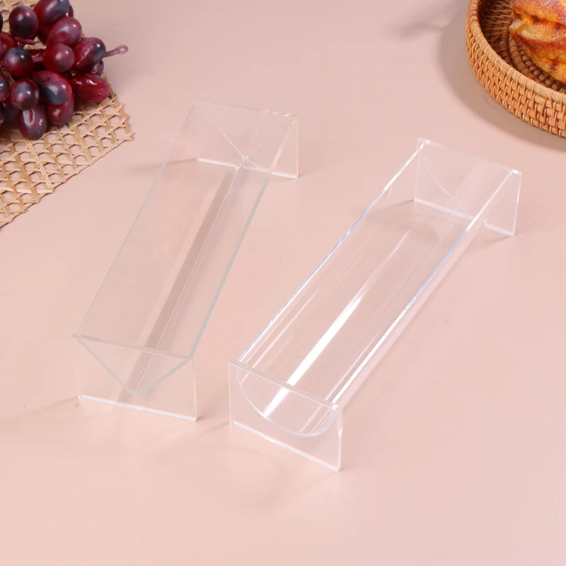 Clear Acrylic Cracker Tray Rectangular Cracker Dish Holder Biscuit Tray Food Display Stands For Party Appetizer Serving Tray