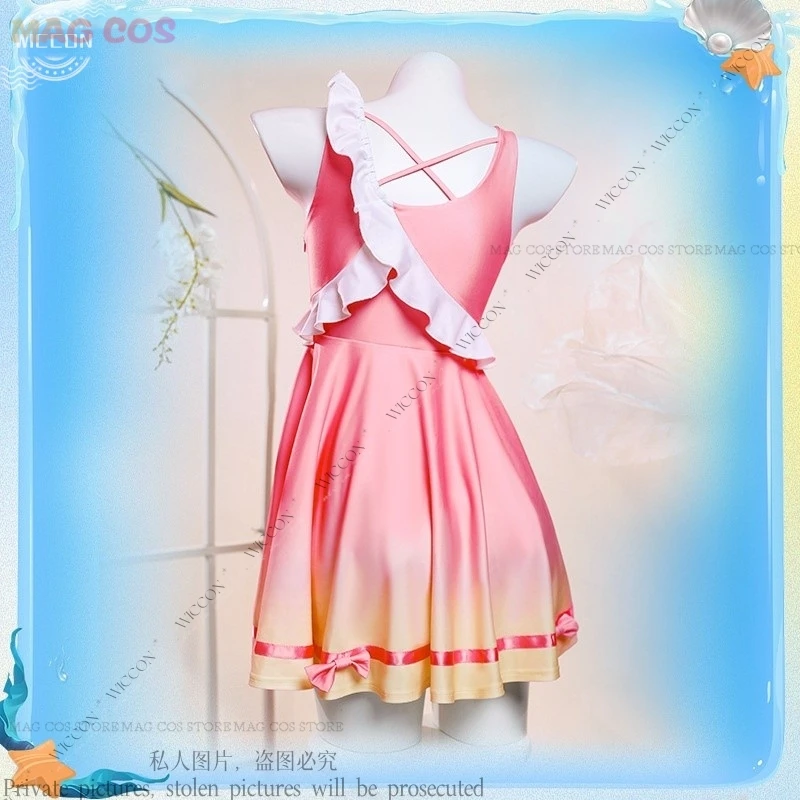 Xiao Qiao Anime Xiaoqiao Cosplay Costumes Wig Cute Loli Dress Summer Beach Swimsuit Game King of Glory Woman Halloween Party