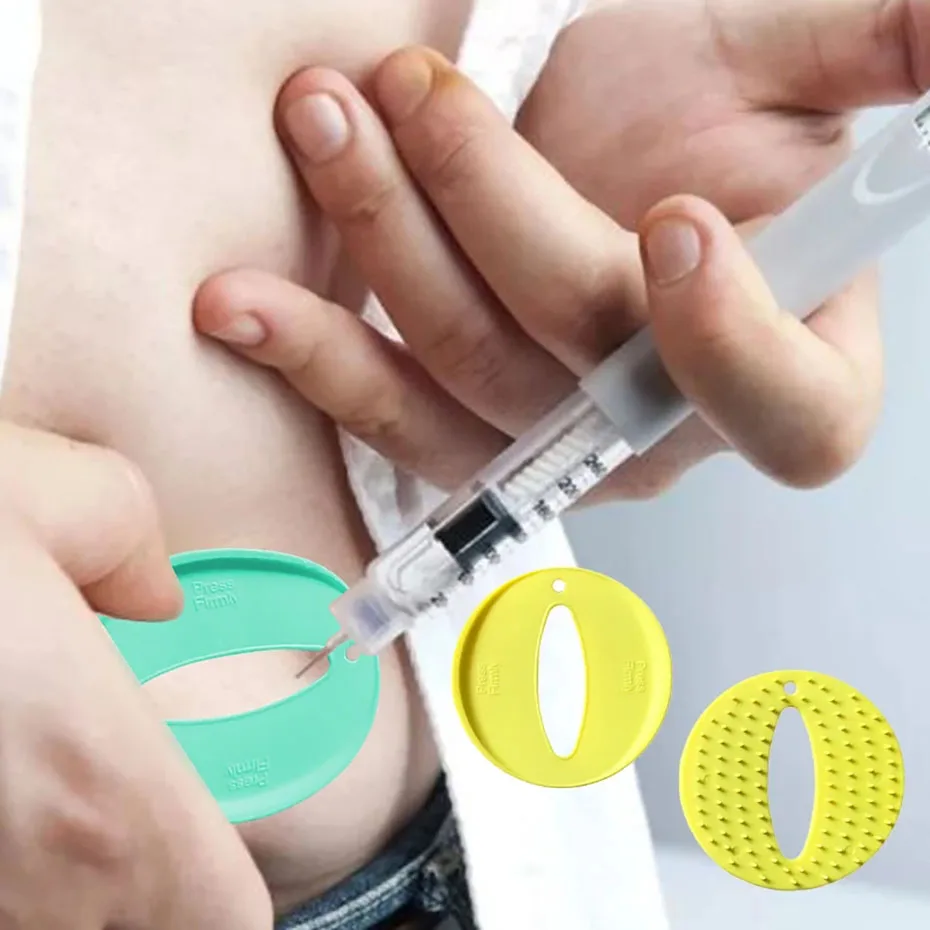 Shot Helper Schmerz blocker Gerät 4 stücke Shot Assist Pads Reducer wieder verwendbare Immunisierung Injektion Shooting Assist Hilfs blöcke – Detail 2