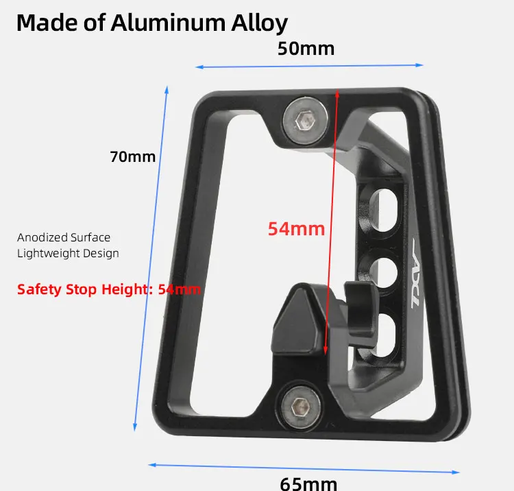 AXI Faltrad-Vordertasche Erhöhter Sockel Aluminiumlegierung Vorderradträger-Adapter Erhöhung für Dahon Brompton Faltrad – Detail 26