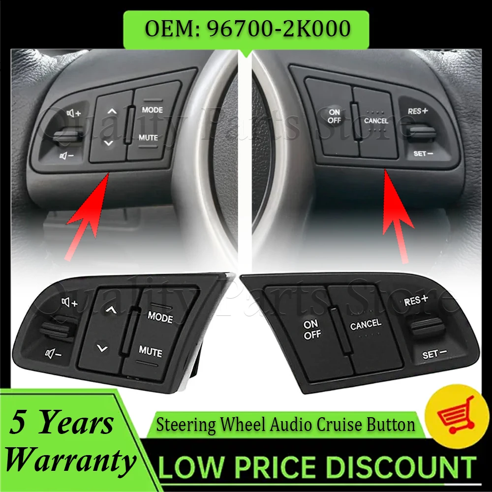 96700-2K000 96440-2K000 Multi Function Steering Wheel Audio Cruise Control Button For Kia Forte Shuma Cerato Koup 2008-2012