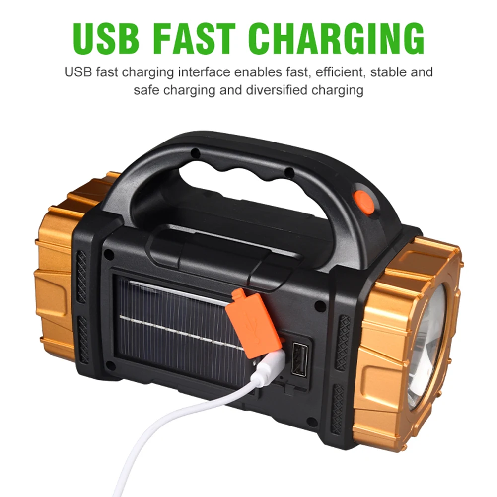 فانوس التخييم قوة البنك عالية الطاقة مصباح ليد جيب USB قابلة للشحن 8 أوضاع الإضاءة التخييم الشعلة للتخييم التكتيكي التنزه #3