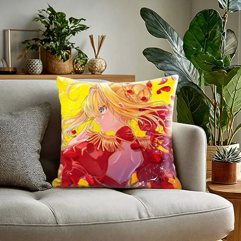 Nero Claudius Fate Extra Nero Beast  Pillow Case Anti-dustmite Pillowcase Invisible zipper silky Sofa cushion cover for bedroom