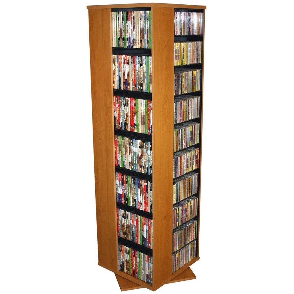 Revolving Media Tower 1000 Oak