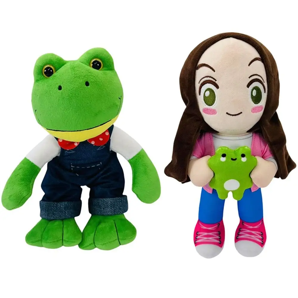 

New Magic Expression Plush Doll Cartoon Girl Soft Stuffed Animal Doll 25cm Long Leg Frog Kids