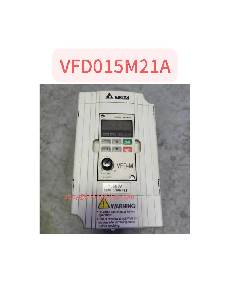 

Used inverter 1.5kw single phase input VFD015M21A test function normal