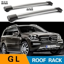 SHITURUI 2Pcs Roof bars For Mercedes-Benz GL-Class 2013-2019 X166 SUV Aluminum Alloy Side Bars Cross Rails Roof Rack Luggage