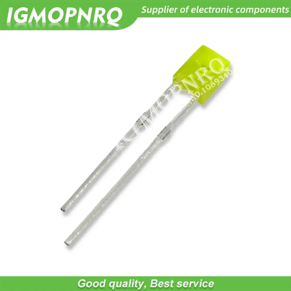 100 buah 2X3X4 2X5X7 persegi LED 234 257 dioda pemancaran cahaya biru merah hijau putih kuning KIT DIY elektronik