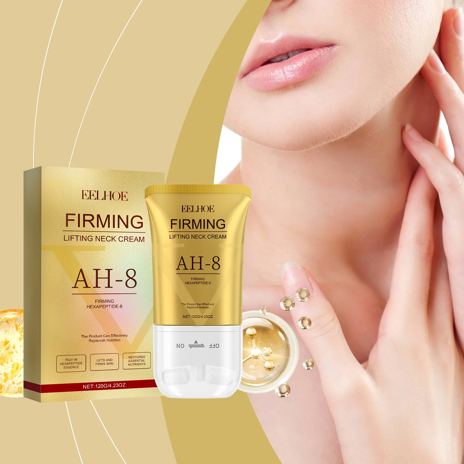 Natural Anti-Aging Moisturizer Reduces Wrinkles Anti-Aging Neck Cream Ah8 Firming Lifting Skin Neck Cream For All Skin Types